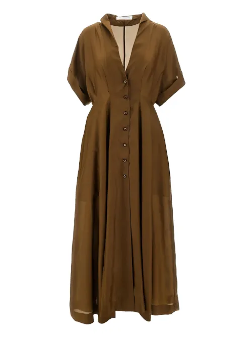 Robe en soie à coupe mi-longue - Philosophy Di Lorenzo Serafini - Modalova