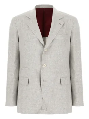 Brunello Cucinelli カシミア シングルジャケット | ニュートラル