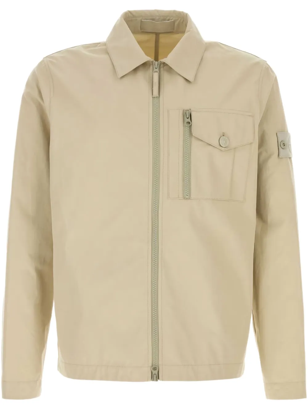 Stone Island sobrecamisa de algodón | neutro | Image 1