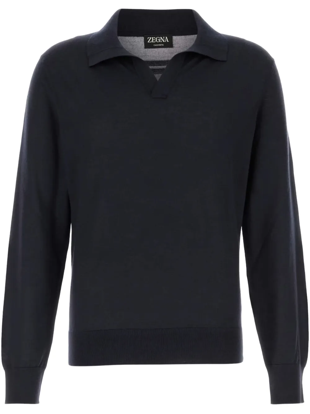 Zegna Poloshirt aus Jersey | Blau | Image 1