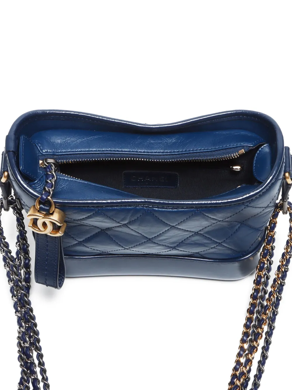 Pre-owned Chanel 2017-2018 Gabrielle Handbag In 蓝色
