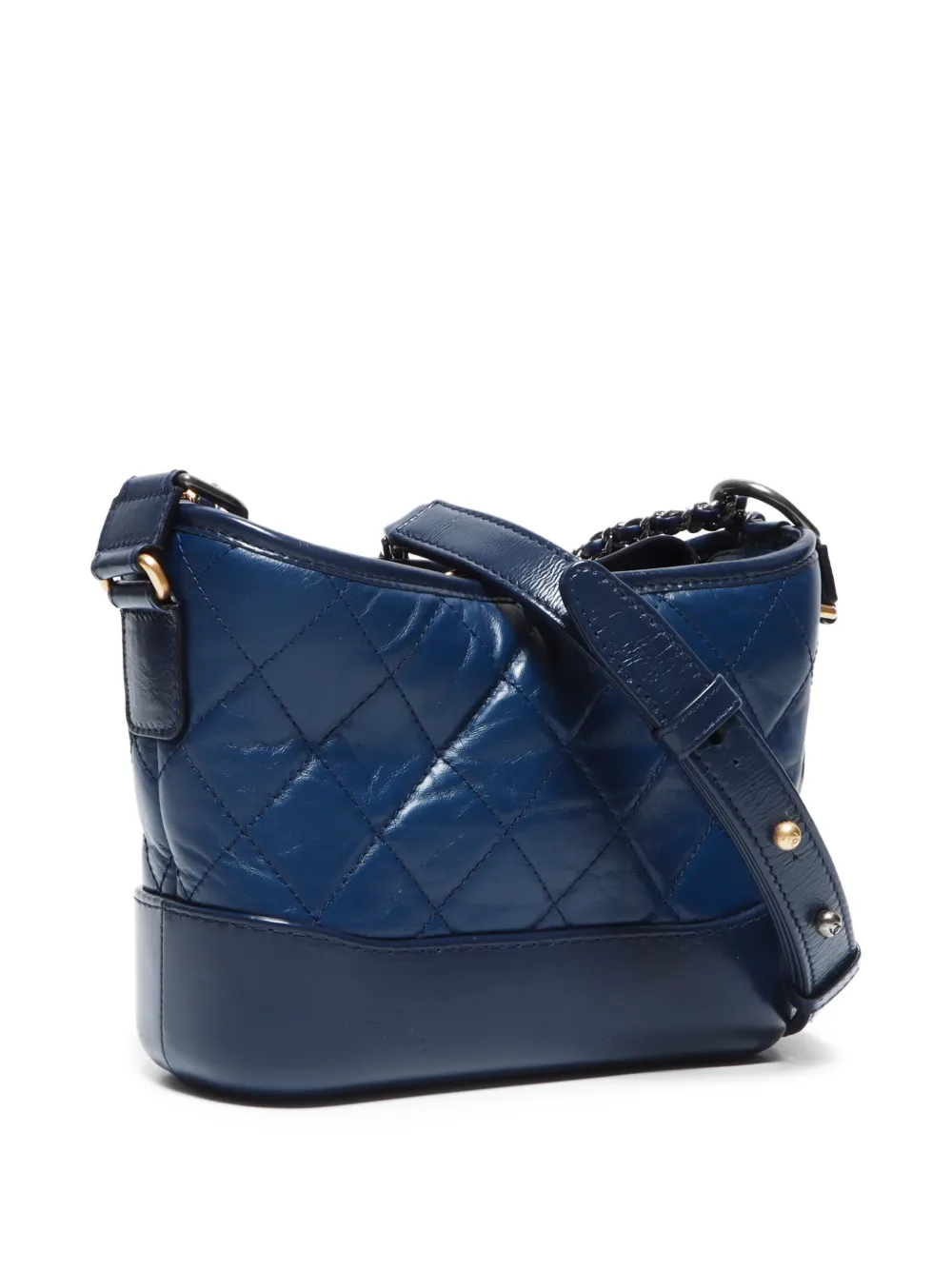 Pre-owned Chanel 2017-2018 Gabrielle Handbag In 蓝色