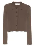 OUR LEGACY Mazzy polo cardigan - Brown