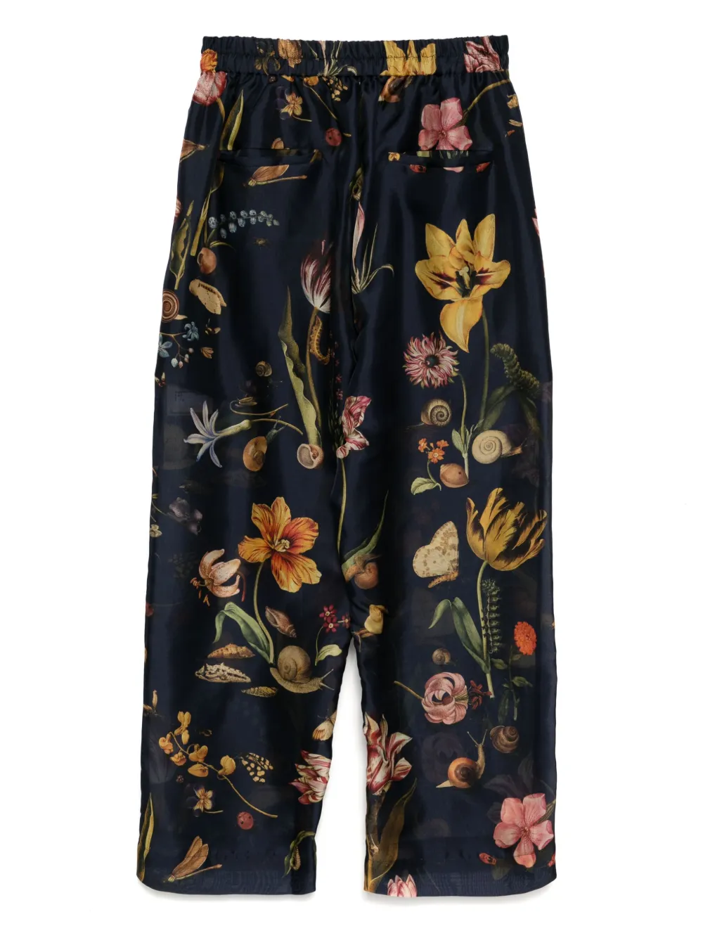 Biyan Cropped broek - Blauw