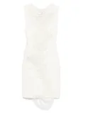 MM6 Maison Margiela distressed mini dress - White