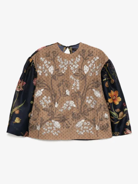 Biyan layered details blouse