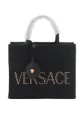 Versace Pre-Owned 2020-2024 logo canvas tote bag - Black