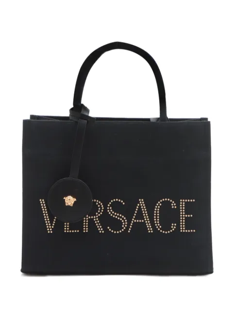 Versace Pre-Owned 2020-2024 Logo Canvas Two-Way tote bag