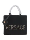 Versace Pre-Owned 2020-2024 Logo Canvas Two-Way tote bag - Black