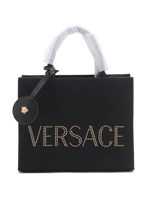 Versace Pre-Owned 2020-2024 Logo Canvas Two-Way tote bag