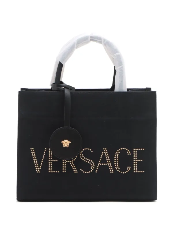 Versace Pre-Owned Borsa Tote two-way In Tela Con Logo 2020-2024
