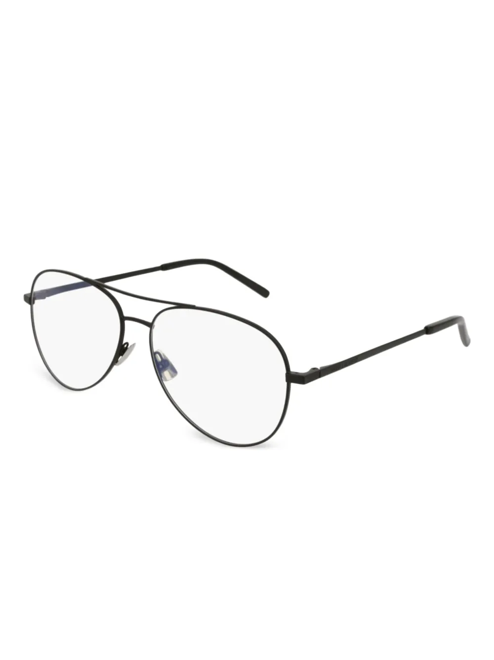Saint Laurent Eyewear pilot-frame glasses | Black | Image 1