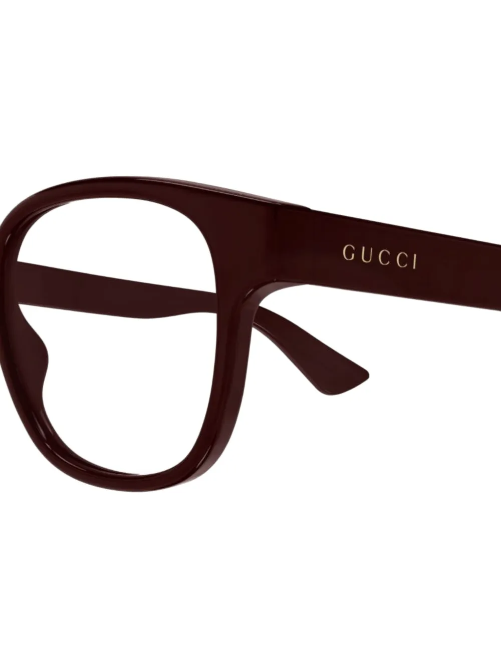 Gucci Eyewear Bril met rond montuur Rood