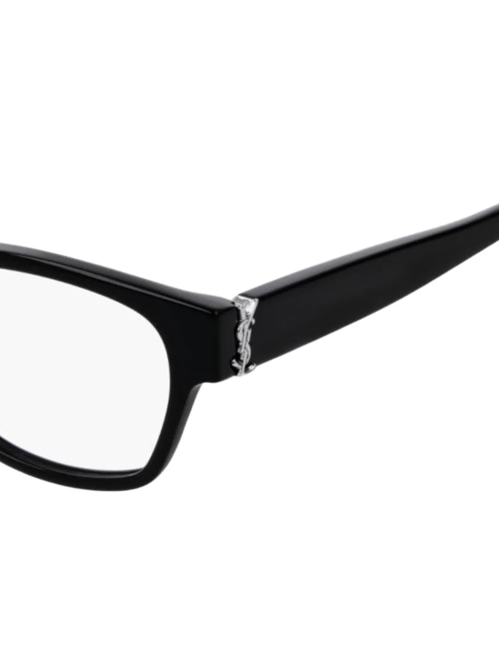 Saint Laurent Eyewear Bril met YSL-plakkaat Zwart