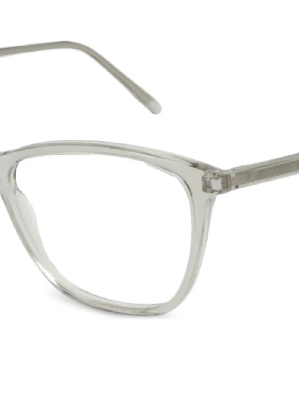 Saint Laurent Eyewear Bril met vierkant montuur Beige