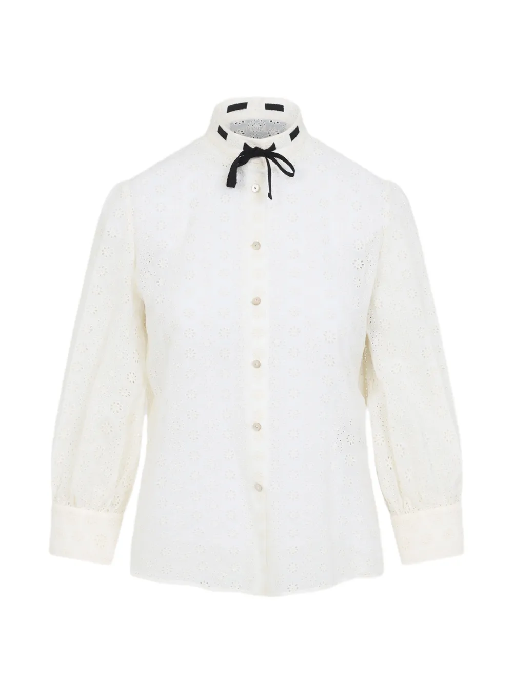 Valentino Garavani DAISY SANGALLO POLKA DOT SHIRT - Toni neutri