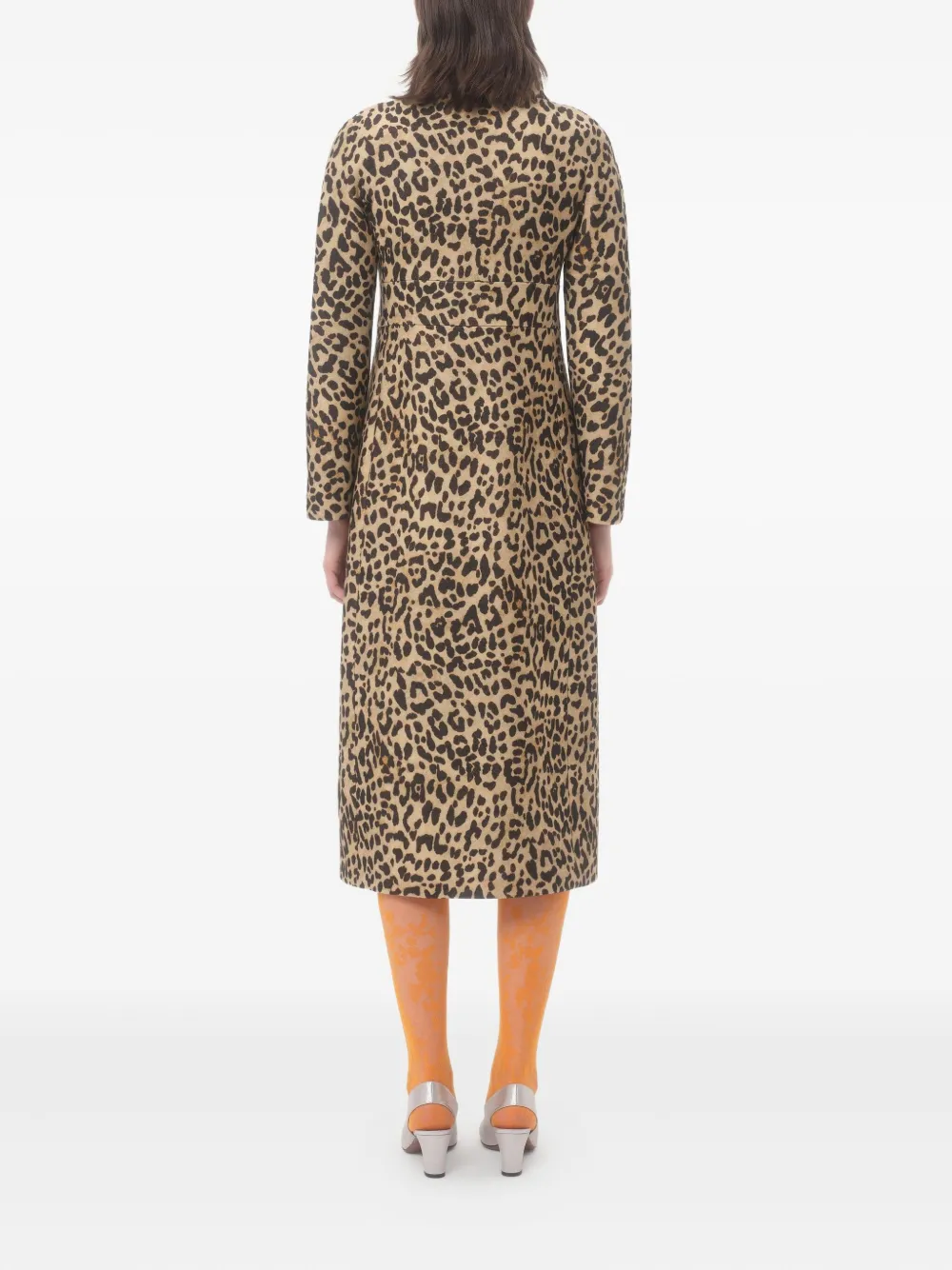 Valentino Garavani Mantel met luipaardprint Bruin