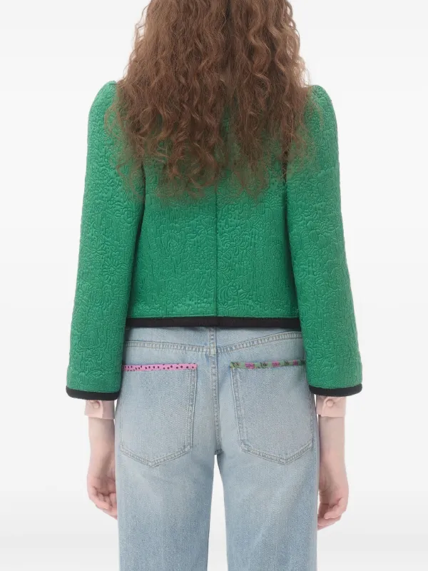 Valentino Garavani Après L'Hiver Matelassé Jacket | Green
