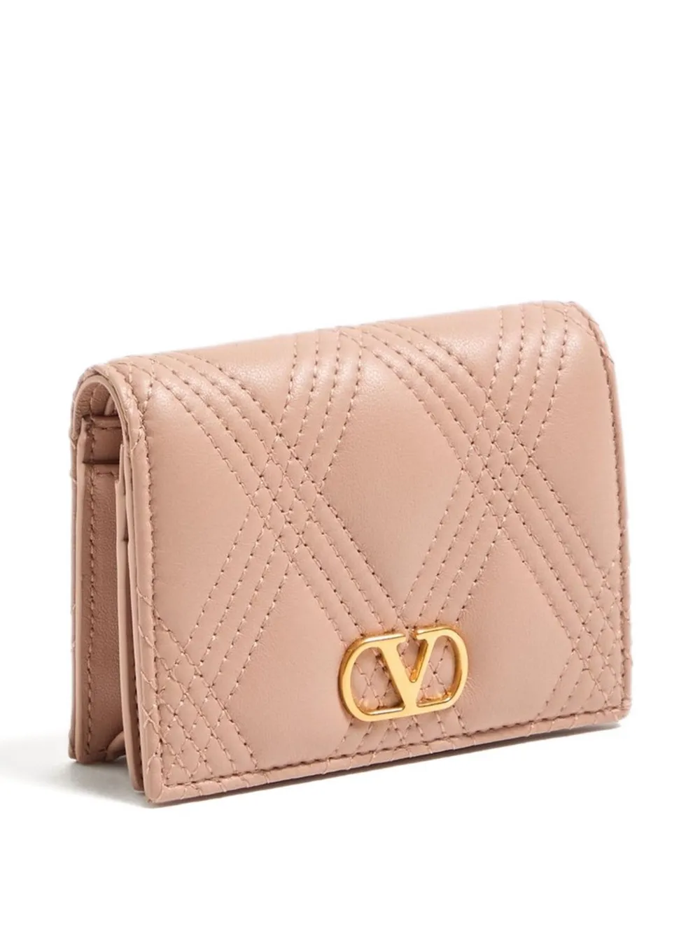 Valentino Quiltie 67 Wallet In Quilted Nappa Leather