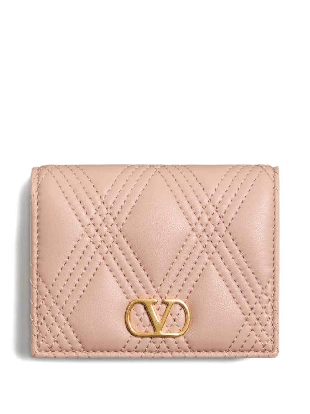 Valentino Quiltie 67 Wallet In Quilted Nappa Leather