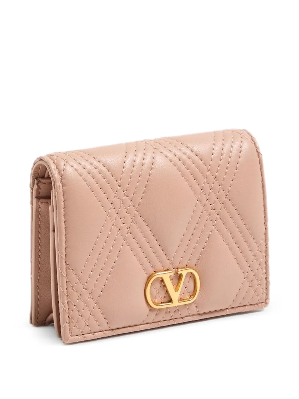 Valentino Garavani Quiltie 67 portemonnee Roze
