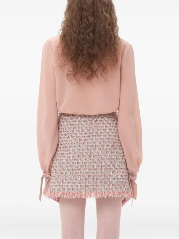 Valentino Garavani クレープデシン シャツ | ピンク | FARFETCH JP