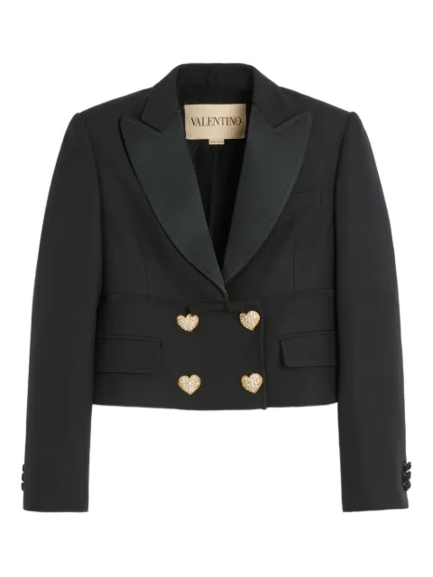 Valentino Garavani double-breasted cropped blazer