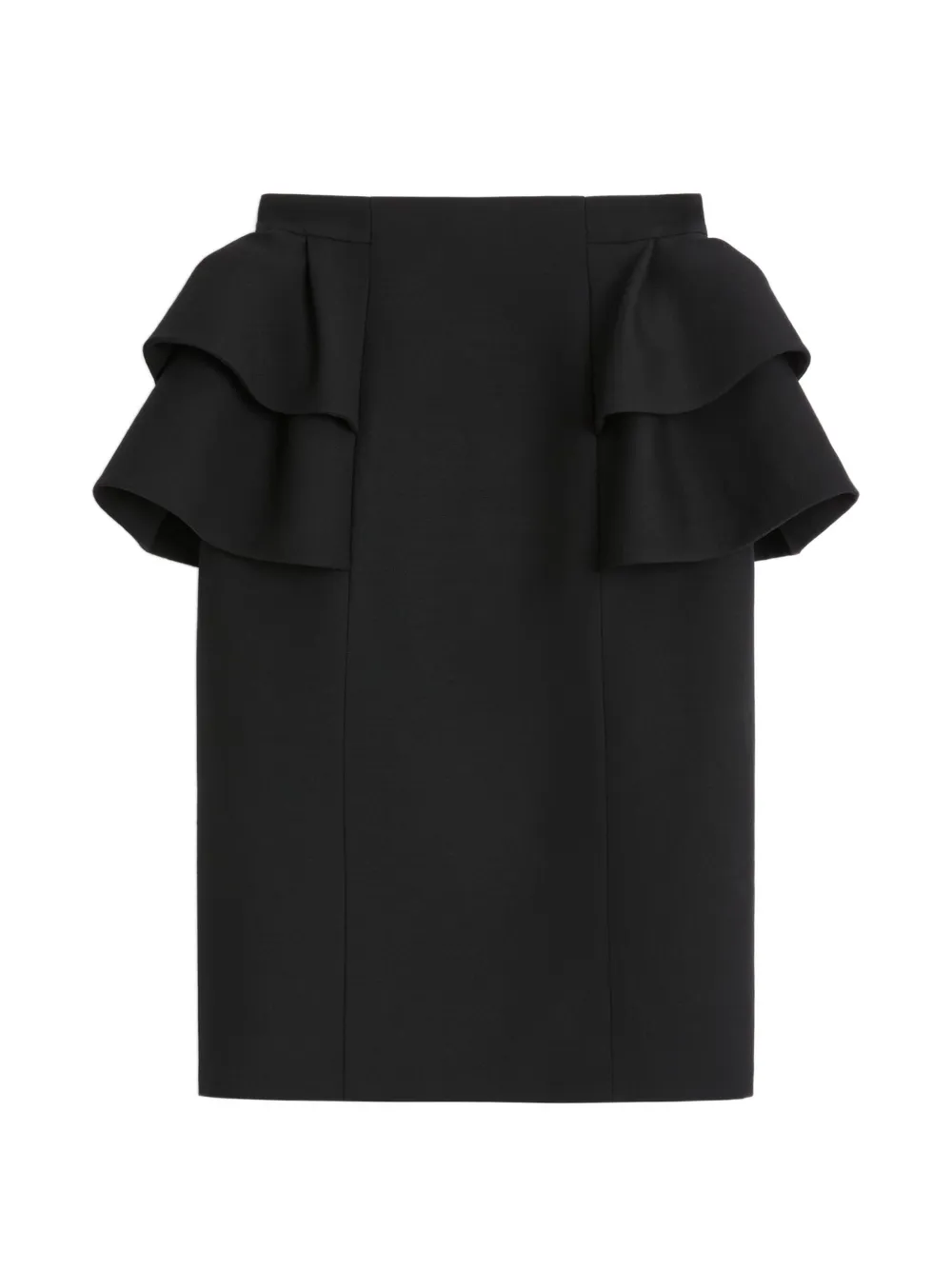 Valentino Garavani CREPE COUTURE MIDI SKIRT - Nero