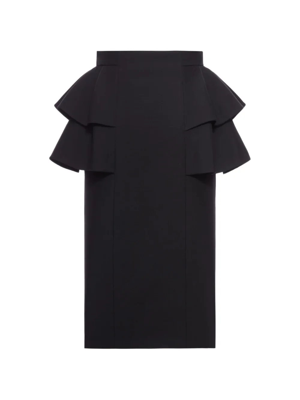 Valentino Garavani CREPE COUTURE MIDI SKIRT - Nero