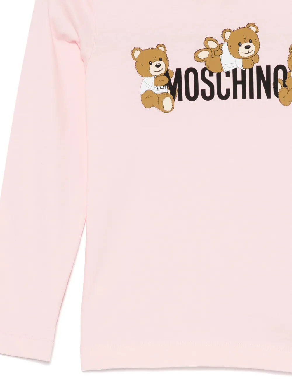 Moschino Kids T-shirt met print Roze