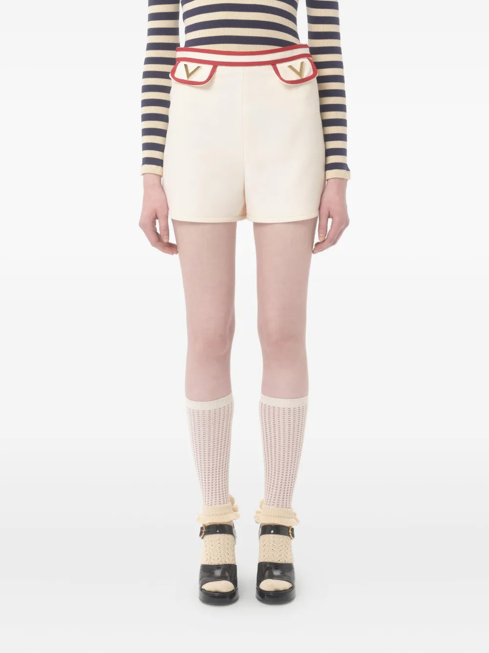 Valentino Garavani Crepe Couture shorts Beige