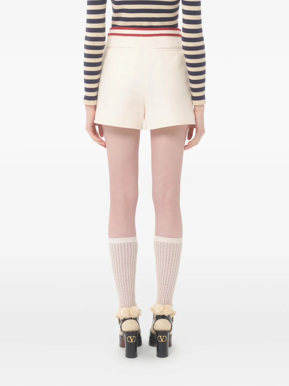 Valentino Garavani Crepe Couture shorts Beige