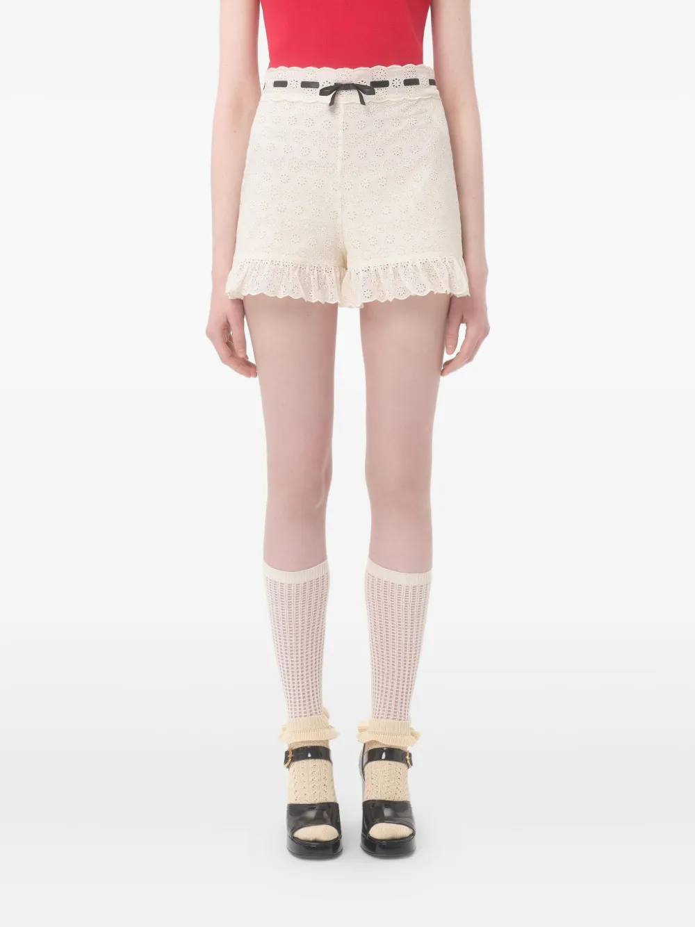 Valentino Garavani Daisy Sangallo shorts Beige