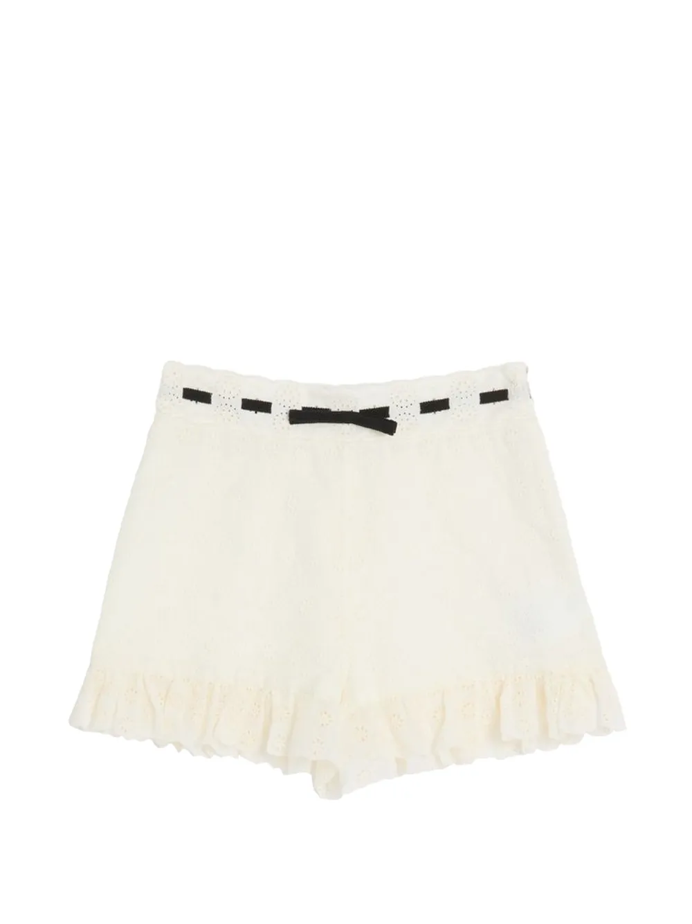 Valentino Garavani DAISY SANGALLO POLKA DOT SHORTS - Weiß