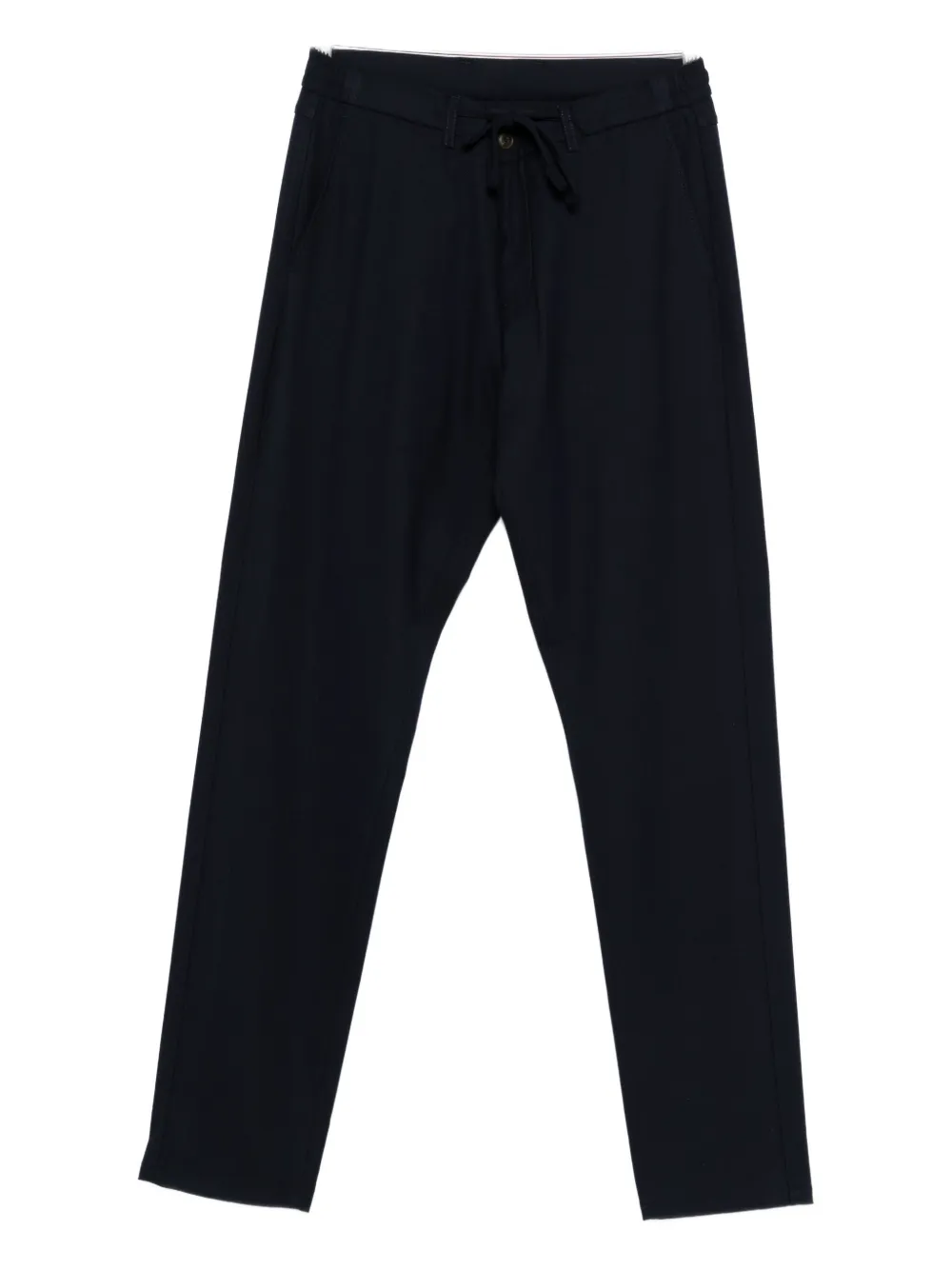 Canali Drawstring-fastening Trousers In Blue