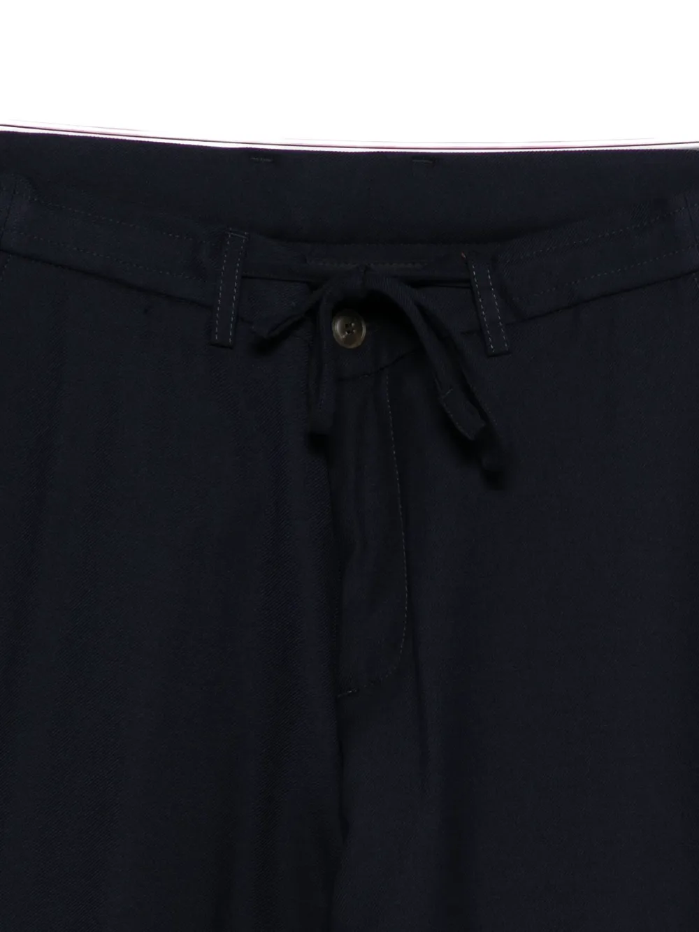 Canali Drawstring-fastening Trousers In Blue