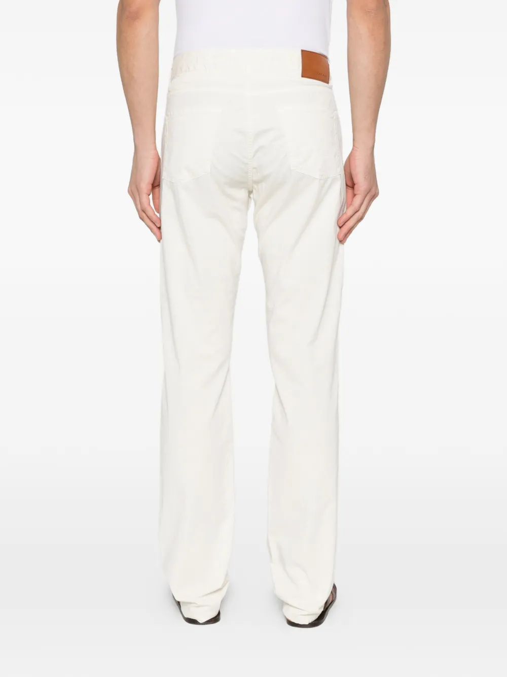 Canali Straight broek Beige