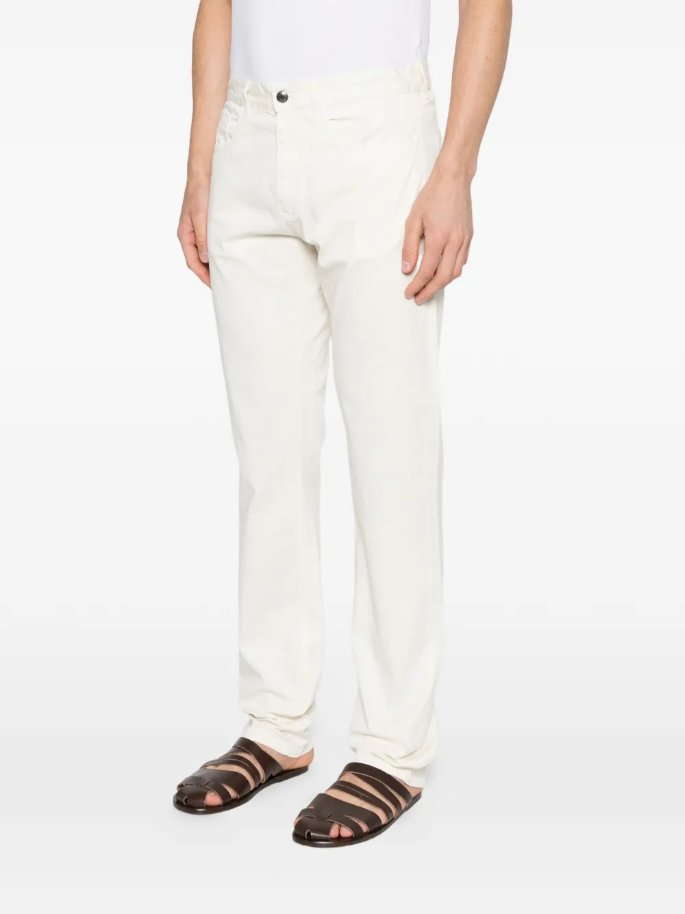  Canali Straight-leg Trousers - Neutrals 