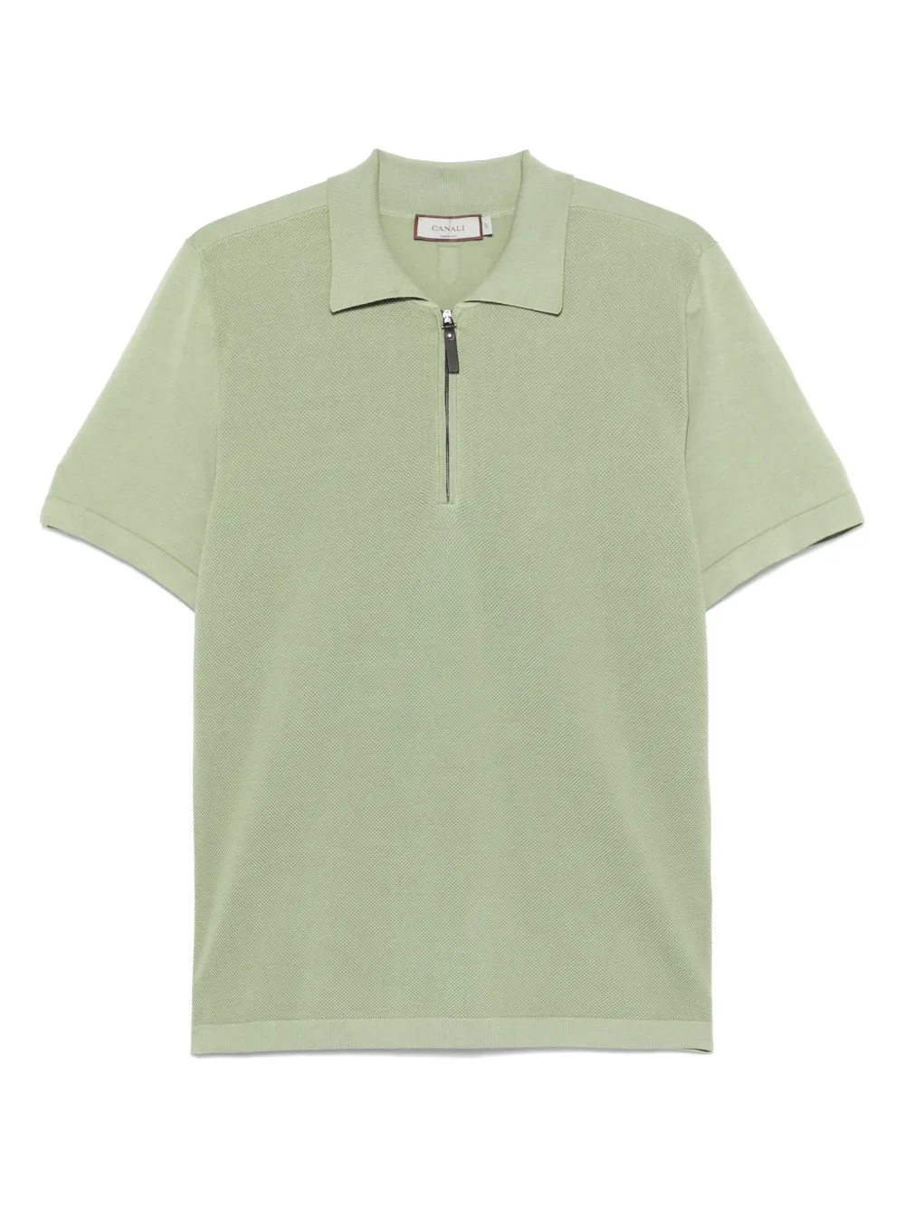 Canali playera tipo polo con cierre | verde | Image 1