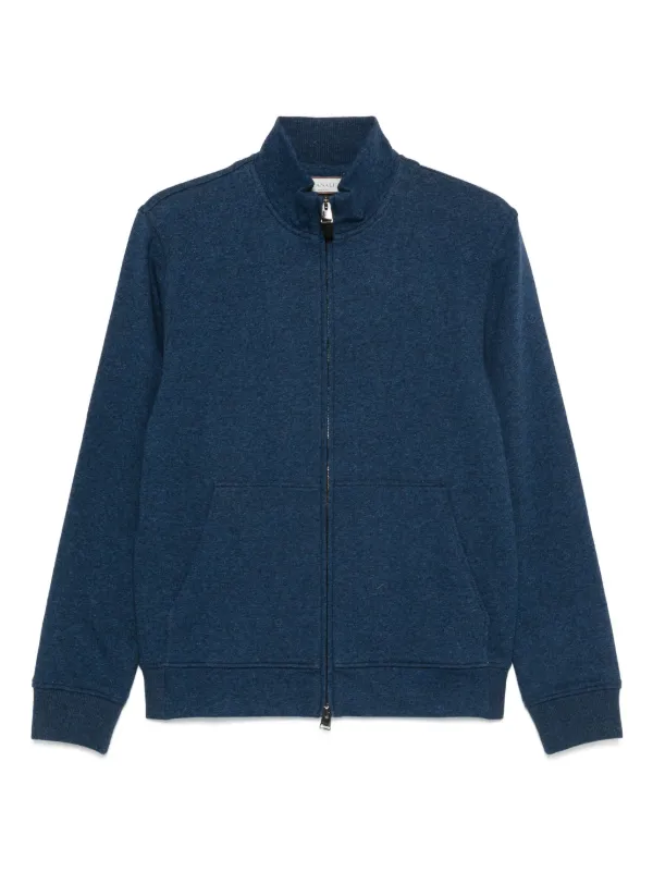 Canali Mélange-effect Sweatshirt in Blue