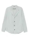 Canali patch-pocket shirt jacket - Blue