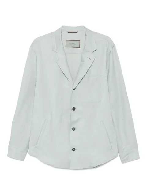 Canali patch-pocket shirt jacket 