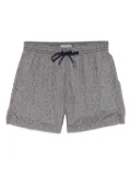 Canali graphic-print swim shorts - Grey