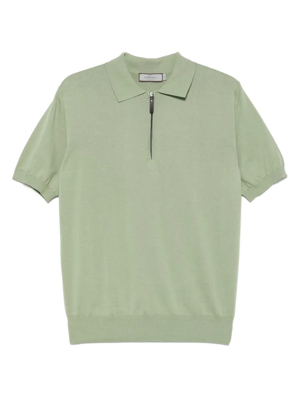 Canali playera tipo polo con cierre | verde | Image 1