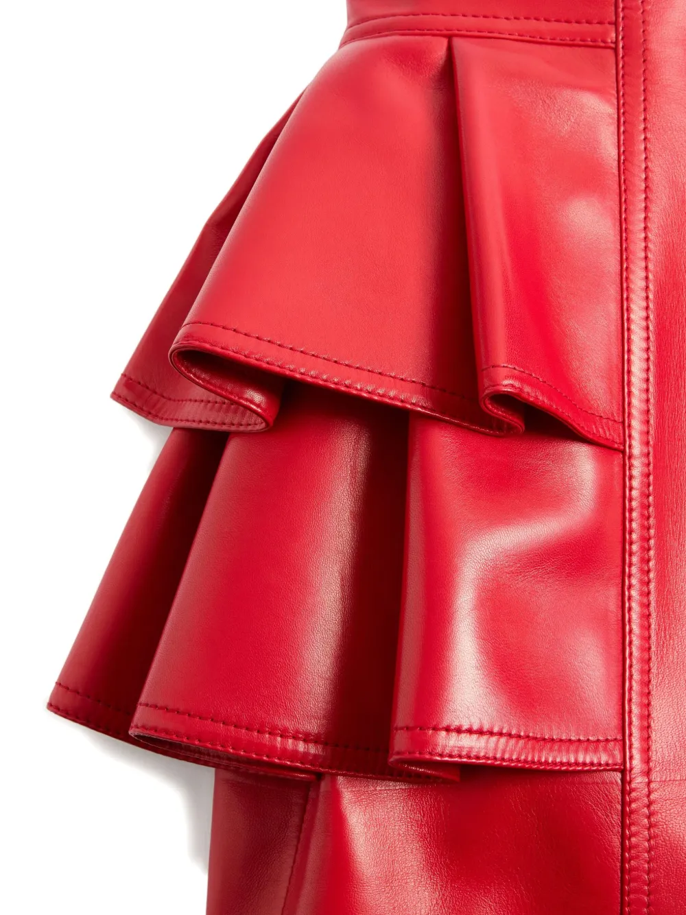 VALENTINO スカート VALENTINO GARAVANI Ruffled denim midi skirt | NET-A-PORTER