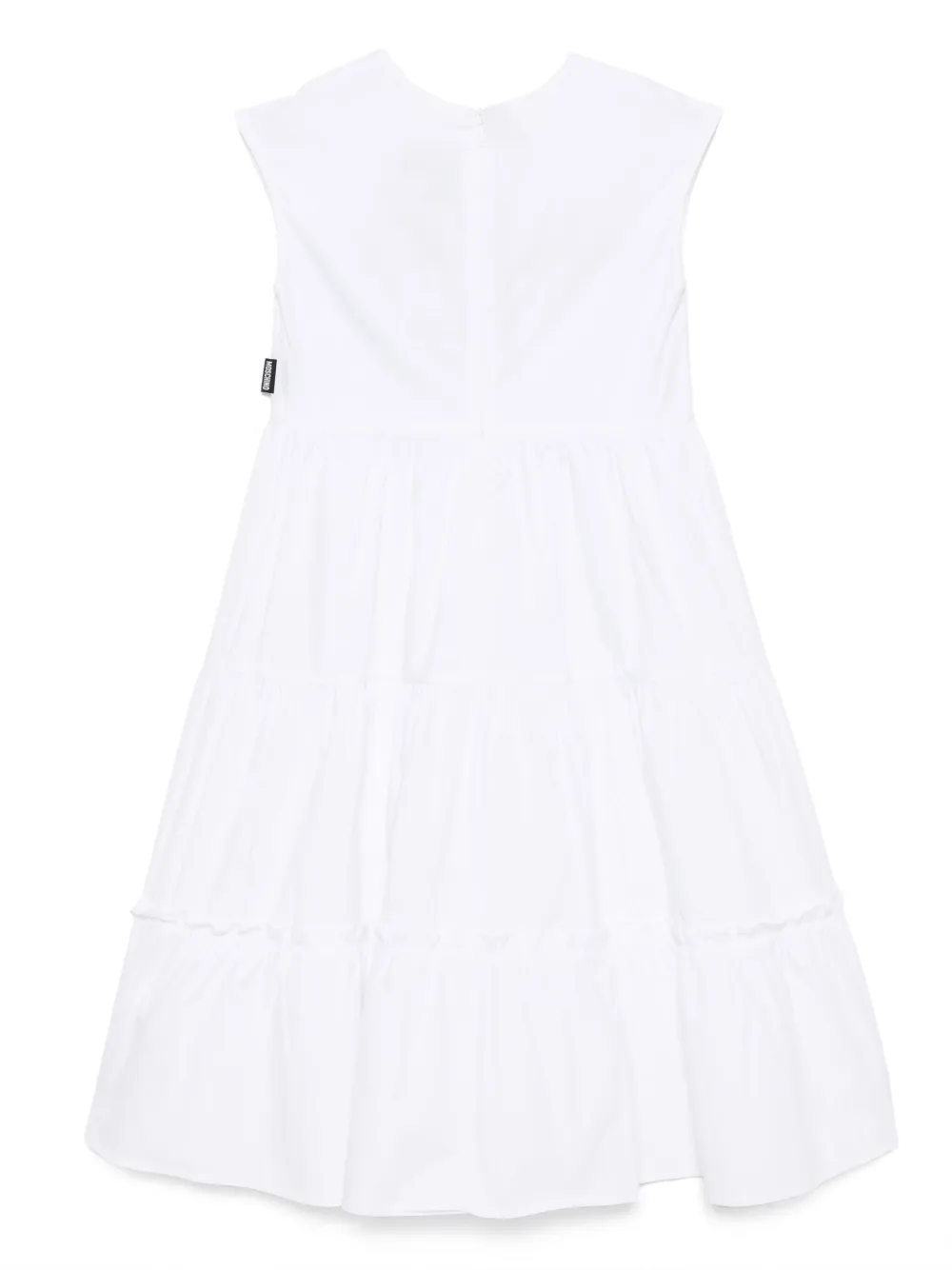 Moschino Kids Jurk met teddybeerpatch Wit