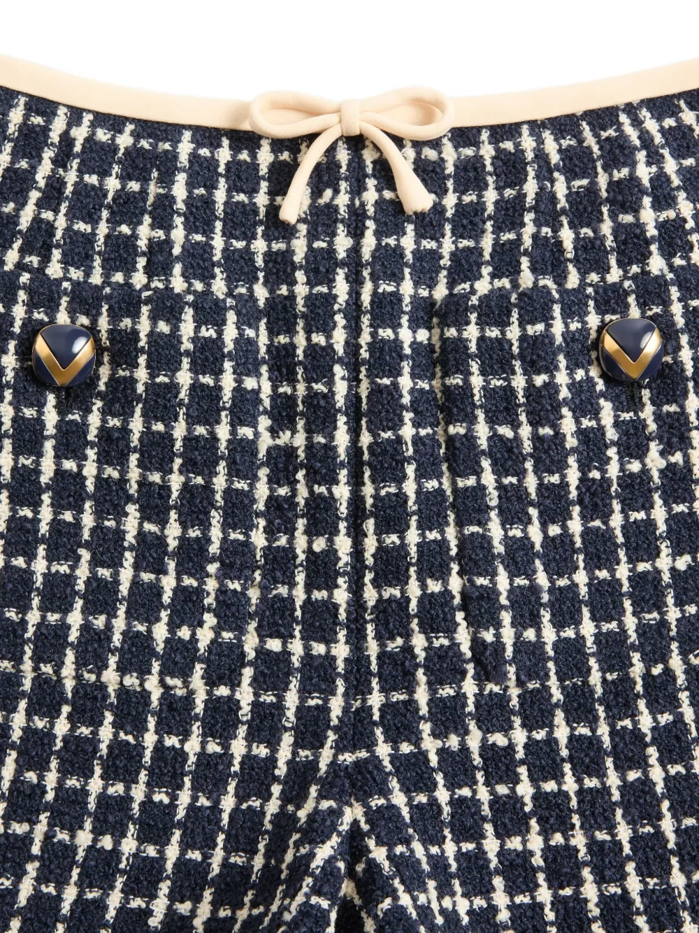 Valentino Garavani Bouclé shorts Blauw