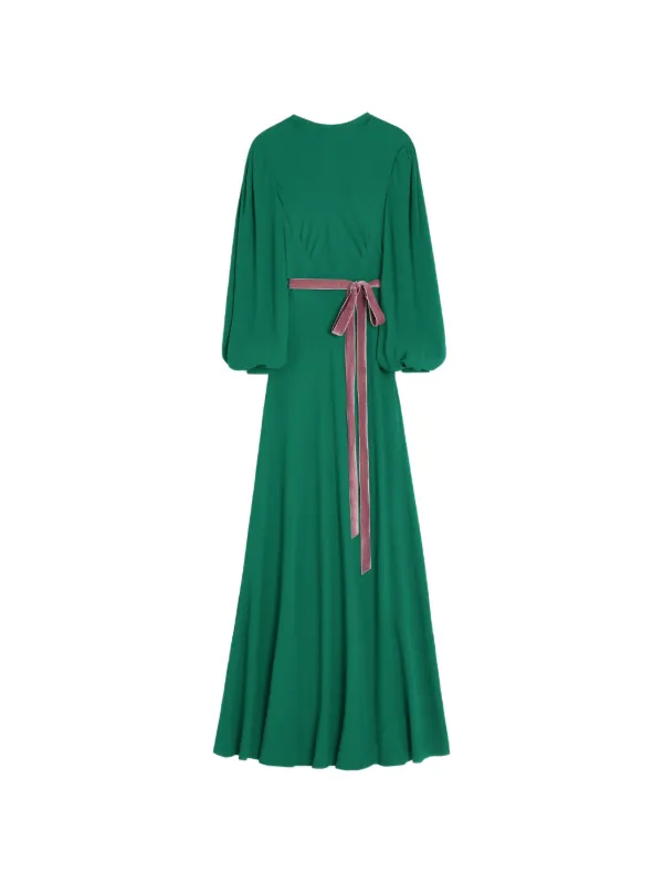 slim fit dress slacks Valentino Dot Printed Gown main image 0