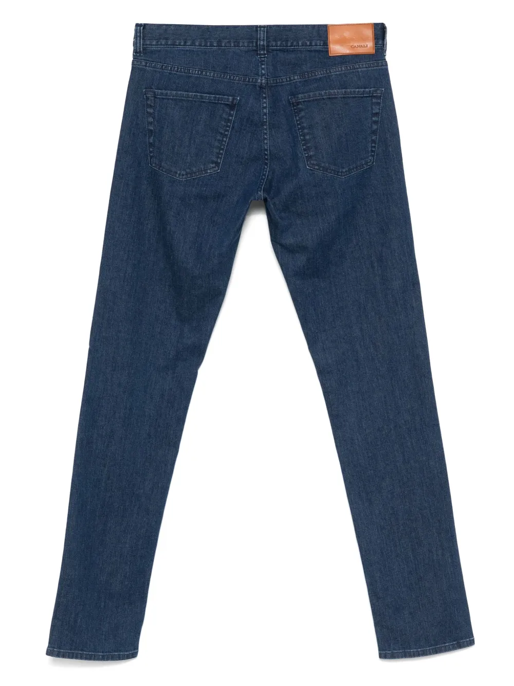 Canali logo-patch jeans | Regular & Straight-Leg Jeans | Image 2