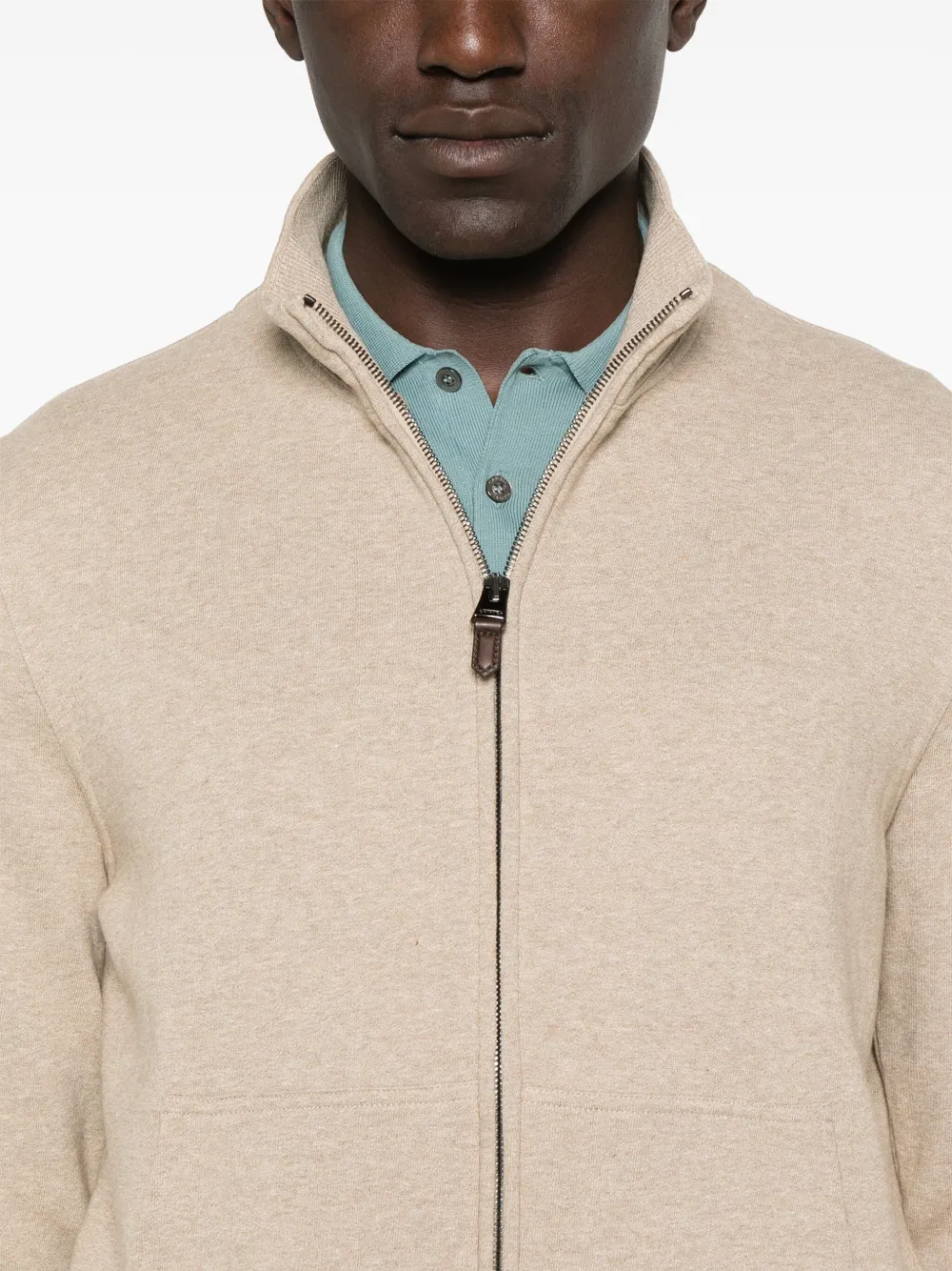 Canali Sweater met gemêleerd-effect Beige